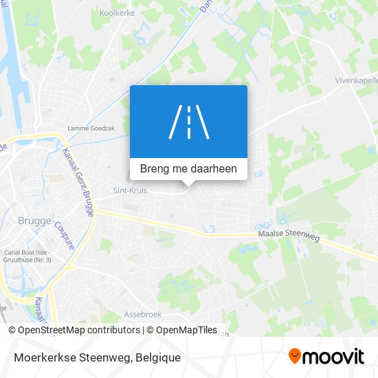 Moerkerkse Steenweg kaart