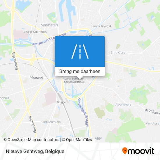 Nieuwe Gentweg kaart