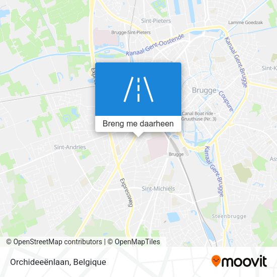Orchideeënlaan kaart