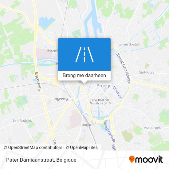 Pater Damiaanstraat kaart