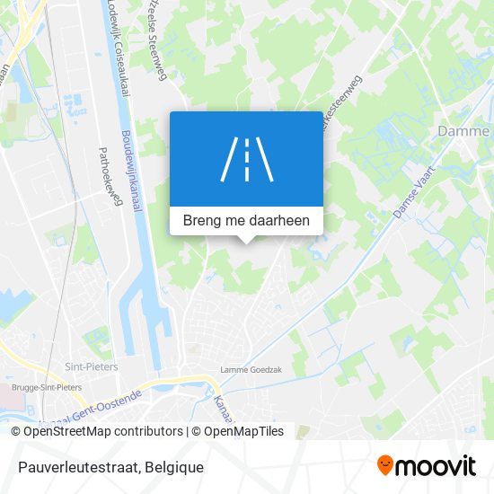 Pauverleutestraat kaart