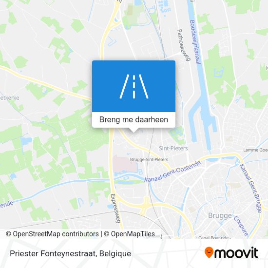 Priester Fonteynestraat kaart
