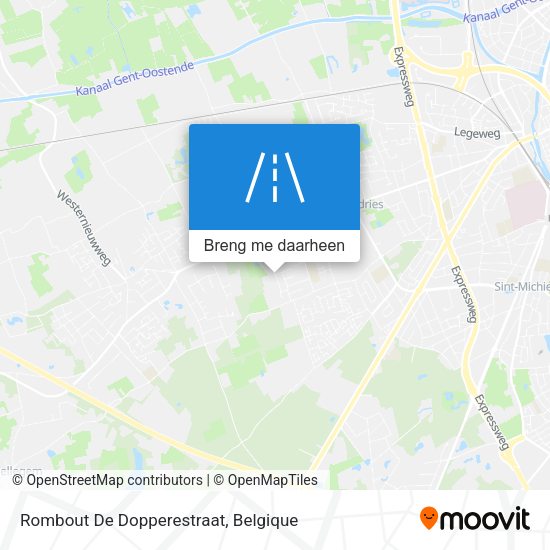 Rombout De Dopperestraat kaart