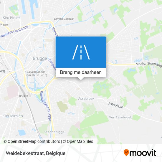 Weidebekestraat kaart