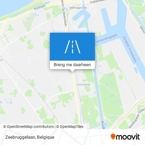 Zeebruggelaan kaart