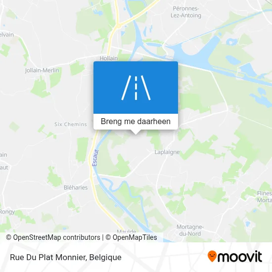 Rue Du Plat Monnier kaart