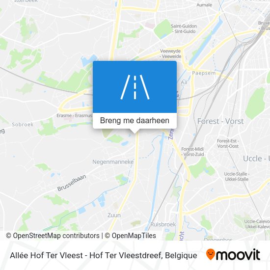 Allée Hof Ter Vleest - Hof Ter Vleestdreef kaart
