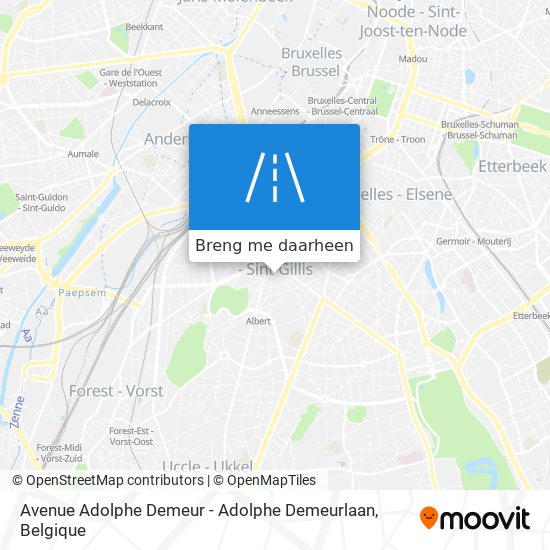 Avenue Adolphe Demeur - Adolphe Demeurlaan kaart