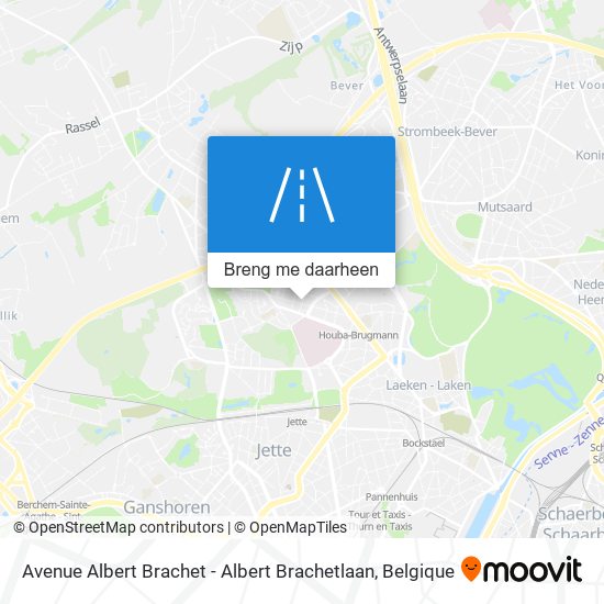 Avenue Albert Brachet - Albert Brachetlaan kaart