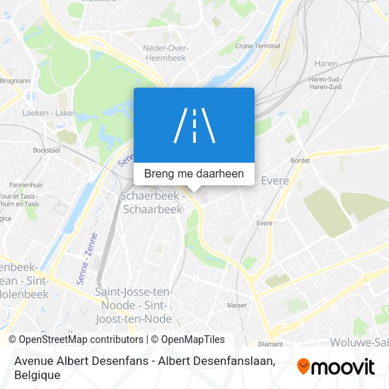 Avenue Albert Desenfans - Albert Desenfanslaan kaart