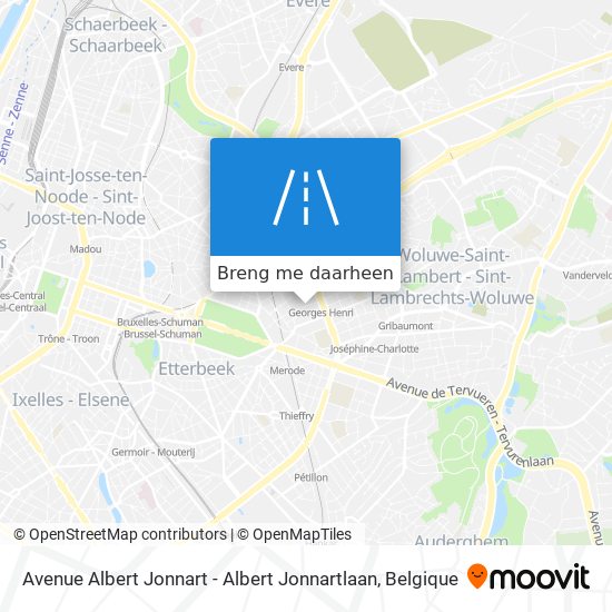Avenue Albert Jonnart - Albert Jonnartlaan kaart