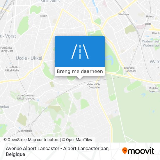 Avenue Albert Lancaster - Albert Lancasterlaan kaart