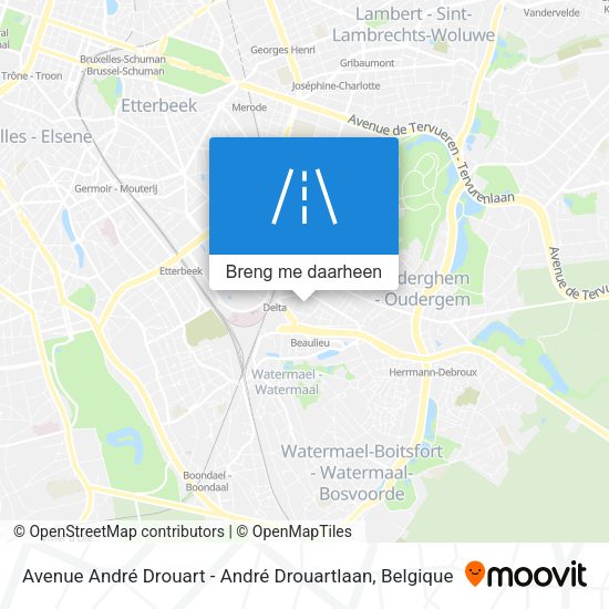 Avenue André Drouart - André Drouartlaan kaart