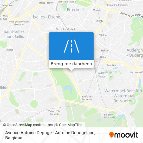 Avenue Antoine Depage - Antoine Depagelaan kaart