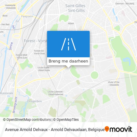 Avenue Arnold Delvaux - Arnold Delvauxlaan kaart
