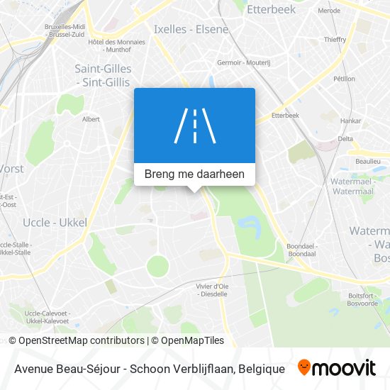 Avenue Beau-Séjour - Schoon Verblijflaan kaart