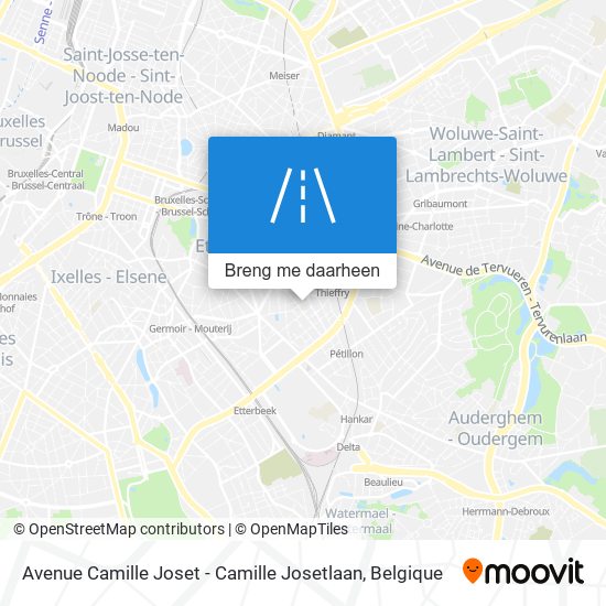 Avenue Camille Joset - Camille Josetlaan kaart