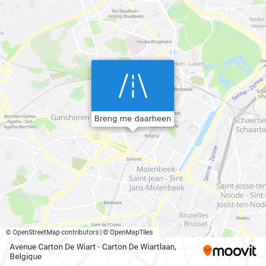 Avenue Carton De Wiart - Carton De Wiartlaan kaart