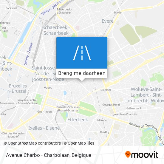 Avenue Charbo - Charbolaan kaart