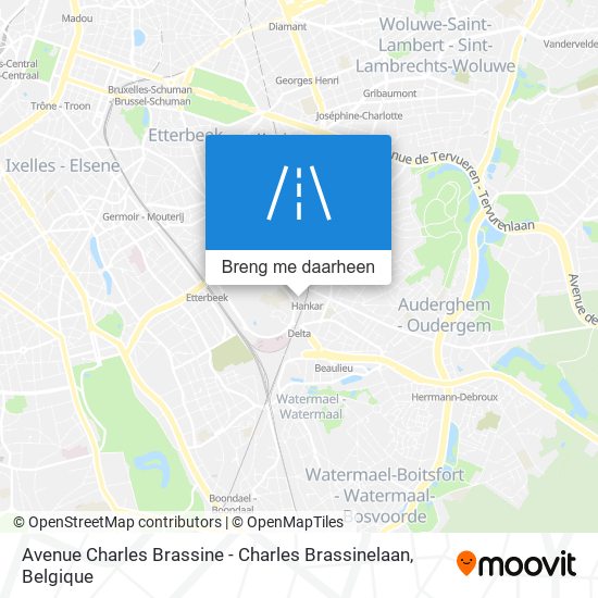 Avenue Charles Brassine - Charles Brassinelaan kaart