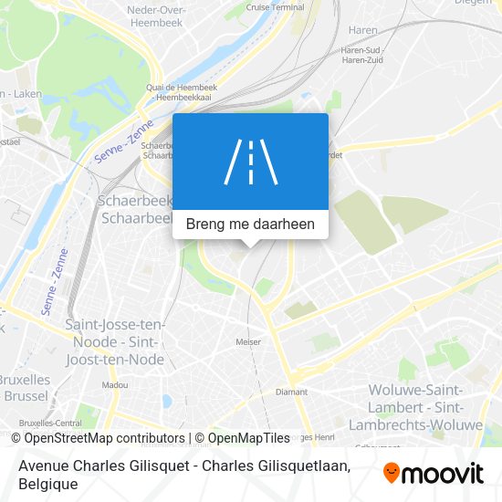 Avenue Charles Gilisquet - Charles Gilisquetlaan kaart