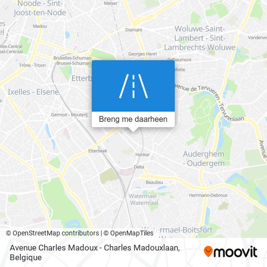 Avenue Charles Madoux - Charles Madouxlaan kaart