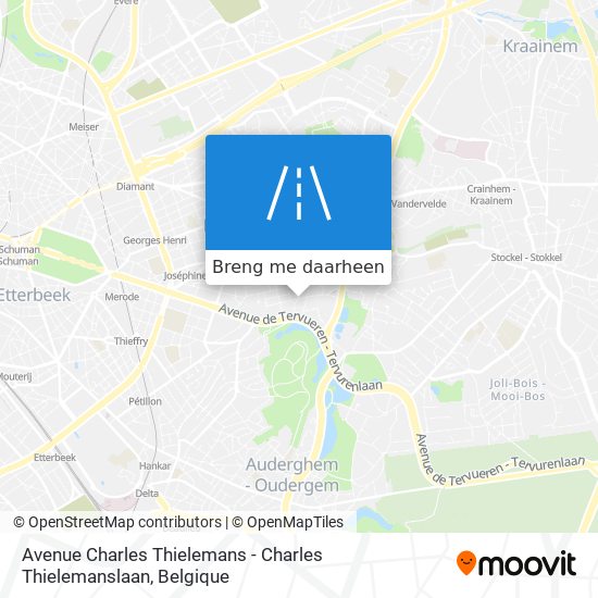 Avenue Charles Thielemans - Charles Thielemanslaan kaart