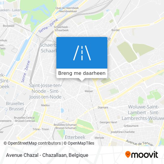 Avenue Chazal - Chazallaan kaart