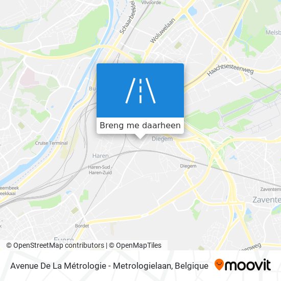 Avenue De La Métrologie - Metrologielaan kaart
