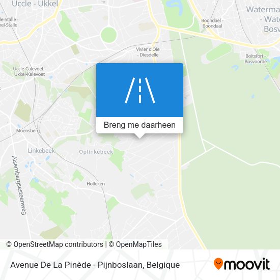 Avenue De La Pinède - Pijnboslaan kaart