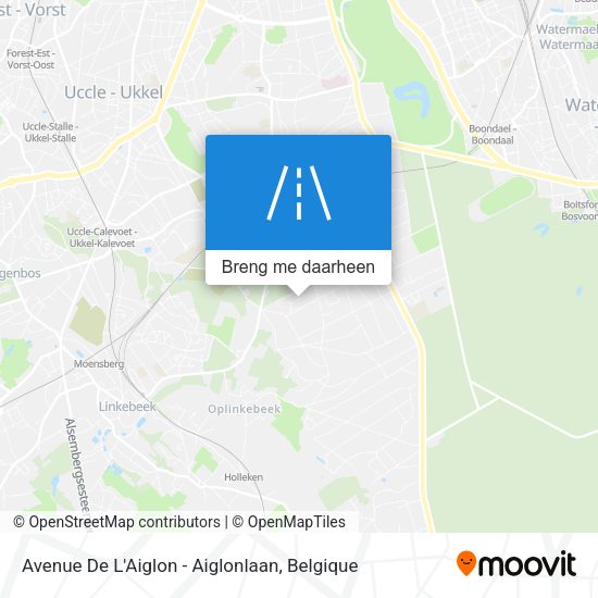 Avenue De L'Aiglon - Aiglonlaan kaart