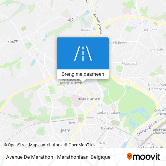 Avenue De Marathon - Marathonlaan kaart