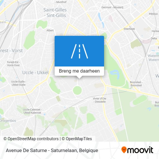 Avenue De Saturne - Saturnelaan kaart
