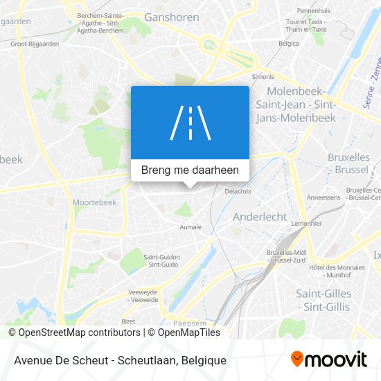 Avenue De Scheut - Scheutlaan kaart