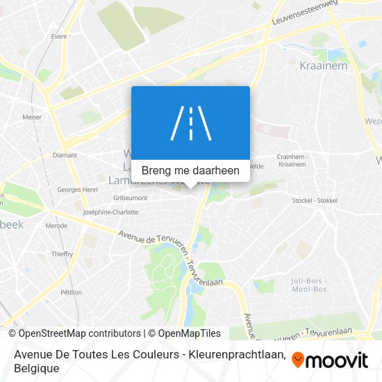 Avenue De Toutes Les Couleurs - Kleurenprachtlaan kaart