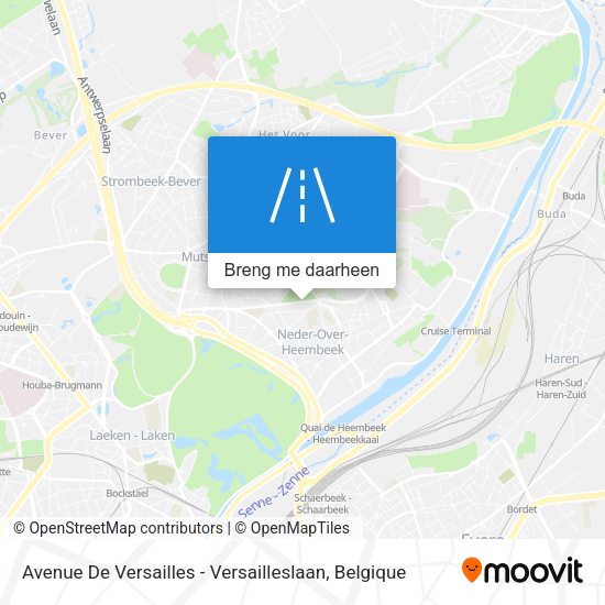 Avenue De Versailles - Versailleslaan kaart