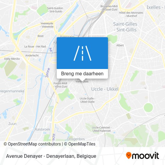Avenue Denayer - Denayerlaan kaart