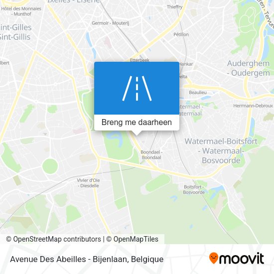 Avenue Des Abeilles - Bijenlaan kaart