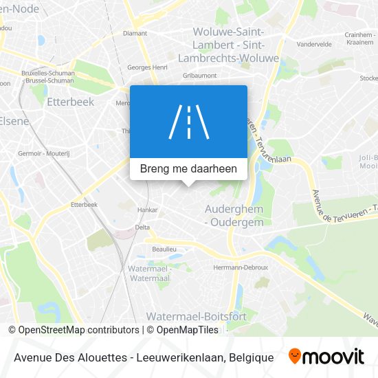 Avenue Des Alouettes - Leeuwerikenlaan kaart