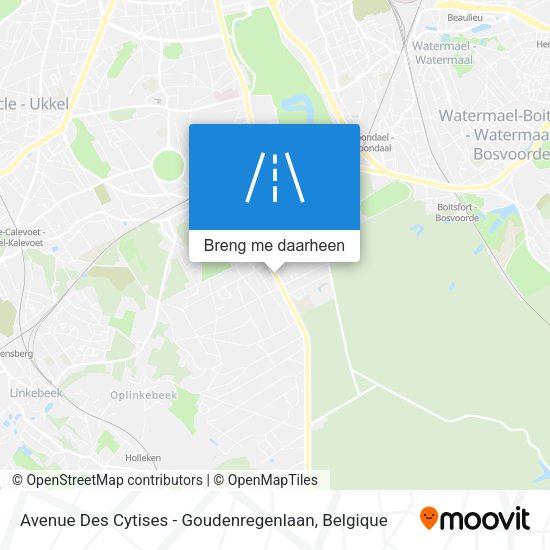 Avenue Des Cytises - Goudenregenlaan kaart