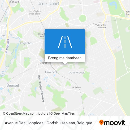 Avenue Des Hospices - Godshuizenlaan kaart