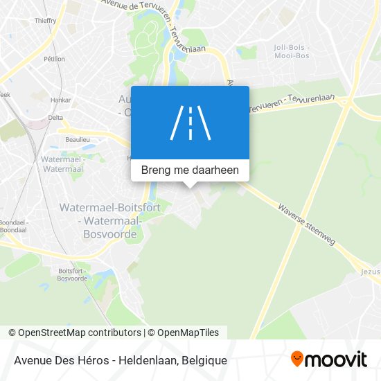 Avenue Des Héros - Heldenlaan kaart