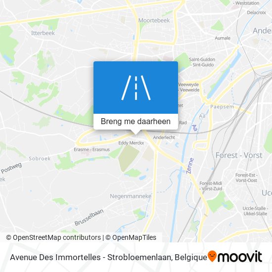 Avenue Des Immortelles - Strobloemenlaan kaart