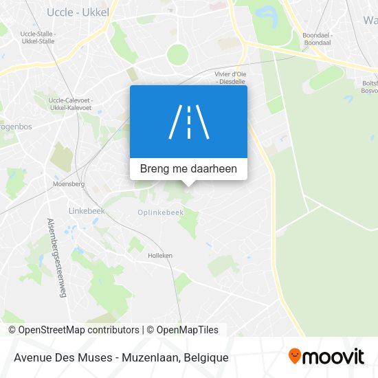 Avenue Des Muses - Muzenlaan kaart