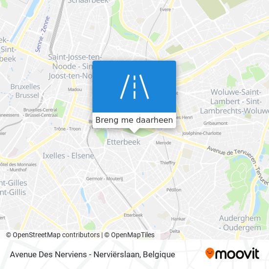 Avenue Des Nerviens - Nerviërslaan kaart