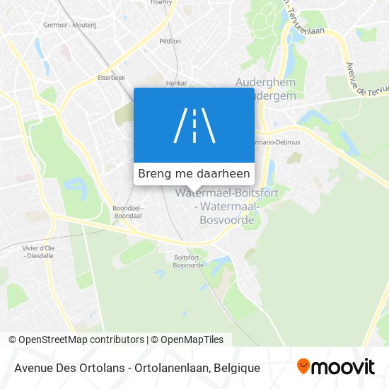 Avenue Des Ortolans - Ortolanenlaan kaart