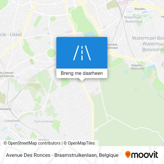 Avenue Des Ronces - Braamstruikenlaan kaart