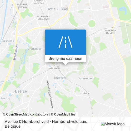 Avenue D'Homborchveld - Homborchveldlaan kaart