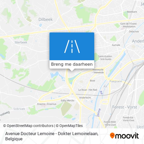 Avenue Docteur Lemoine - Dokter Lemoinelaan kaart