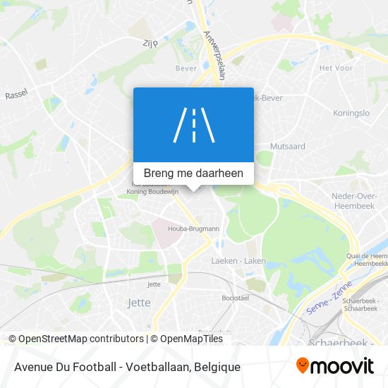 Avenue Du Football - Voetballaan kaart